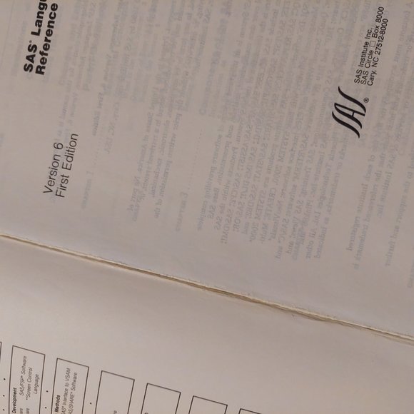 SAS language book - Picture 13 of 13